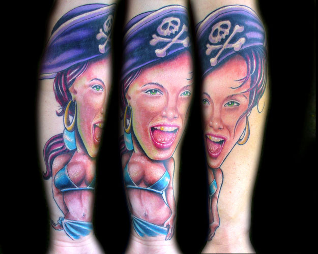 Tattoos - Josh Woods - Pirate hooker